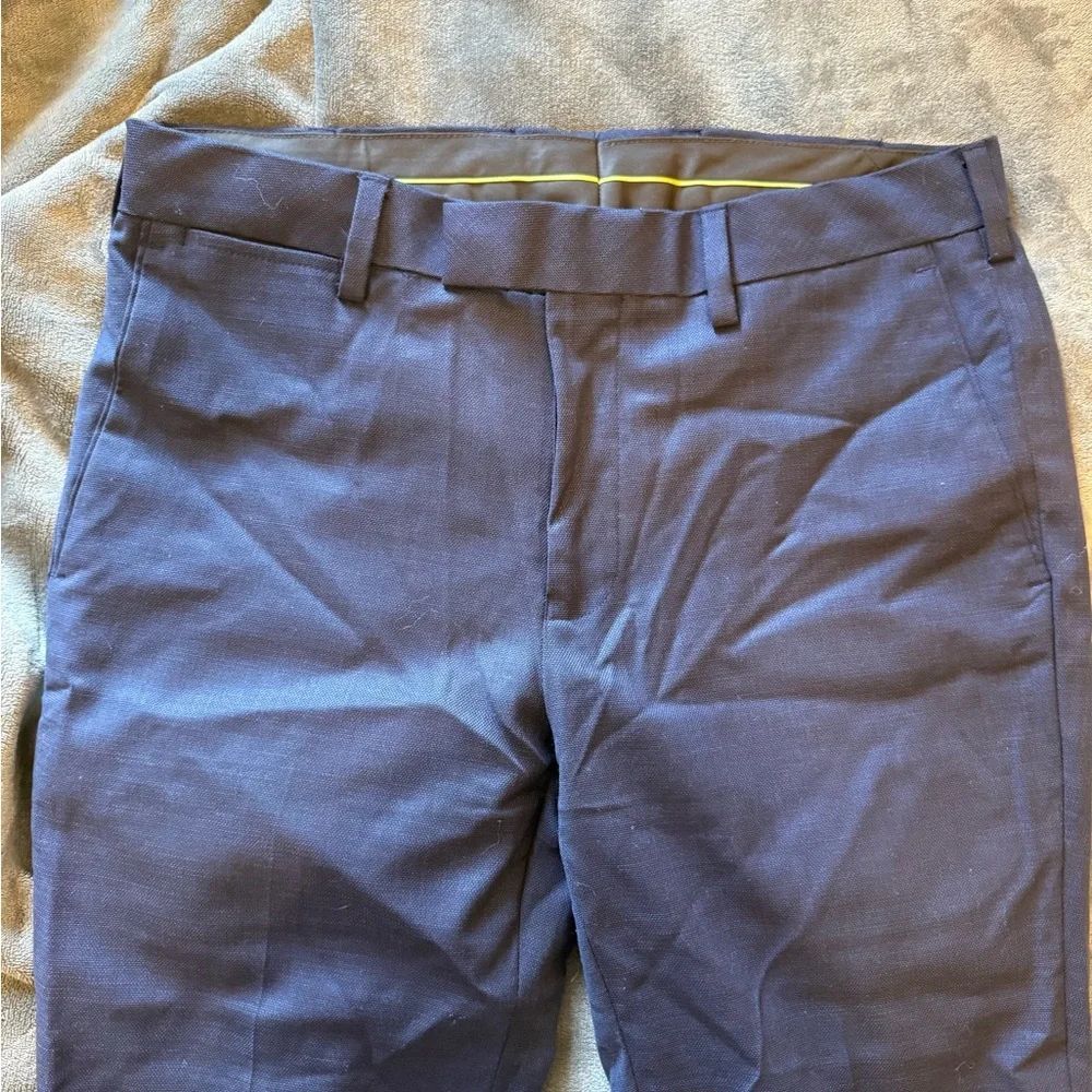 Louis Raphael Blue Dress Pants Flat Front